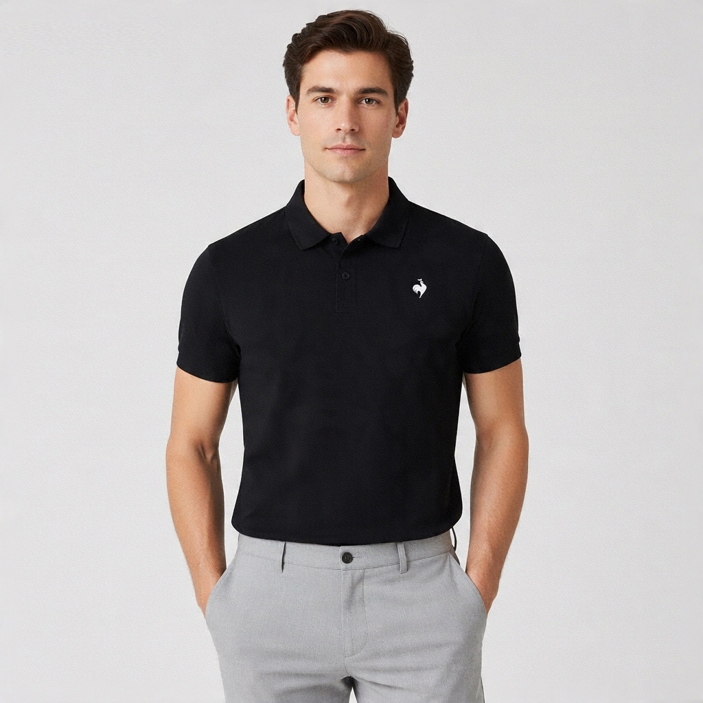 Áo Polo le coq sportif Nam QR123ETS34-BLK