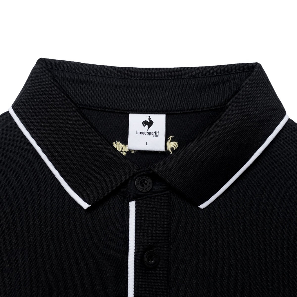 Áo Polo le coq golf Nam GQ121MTS35-BLCK