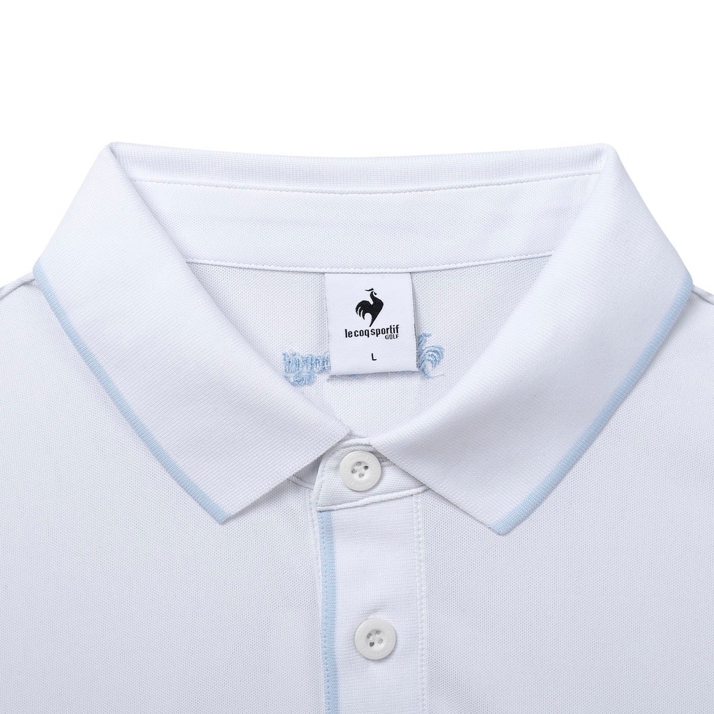 Áo Polo le coq golf Nam GQ121MTS35-WHTE