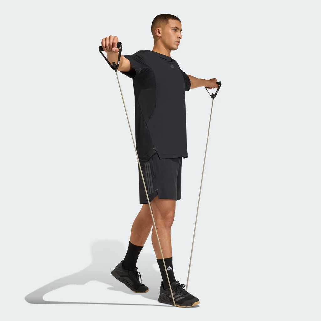 Áo T-shirt tập luyện adidas D4T Primelift 3 sọc Nam - KE9937