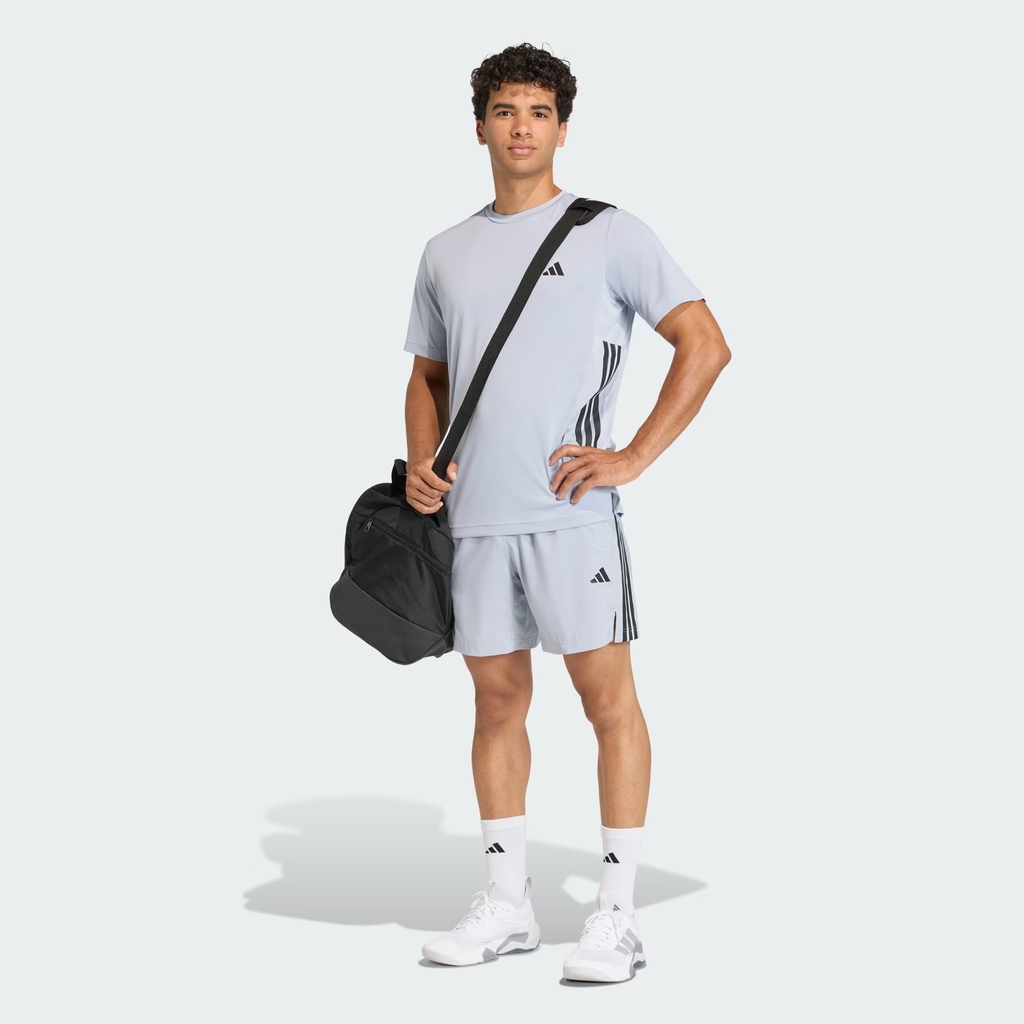 Áo T-shirt tập luyện adidas Tech Essentials 3 sọc Nam - KQ7487