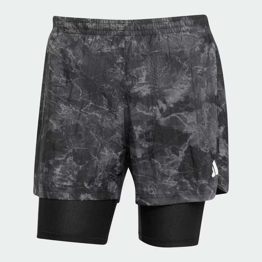 Quần short chạy bộ adidas Own The Run Spray Dye 2 trong 1 Nam - JN9680