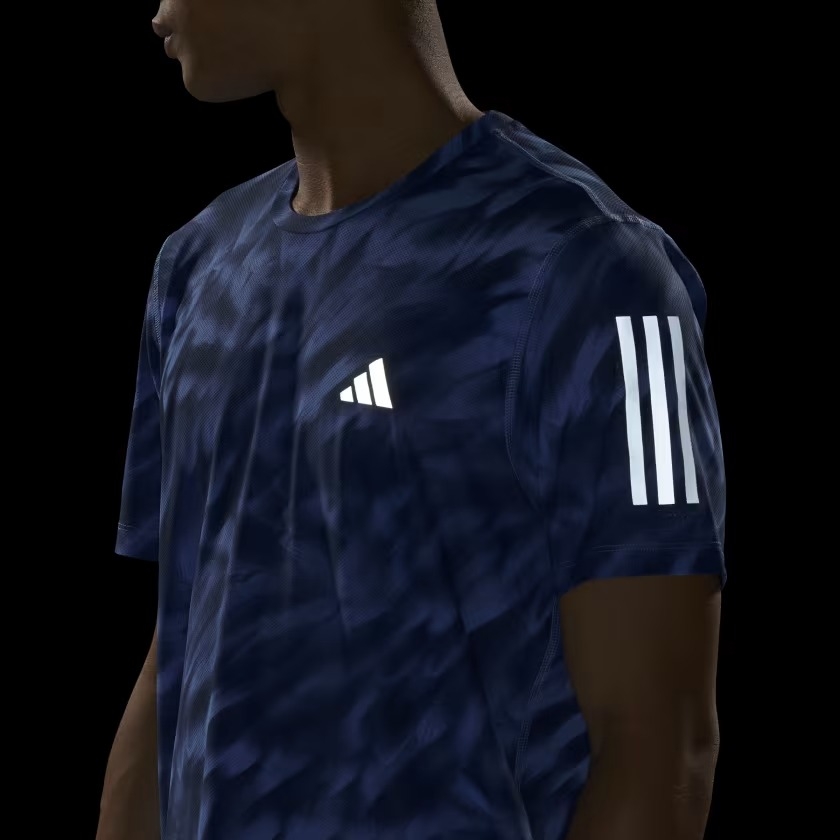 Áo T-shirt chạy bộ adidas Own the Run Allover Nam - JZ5477