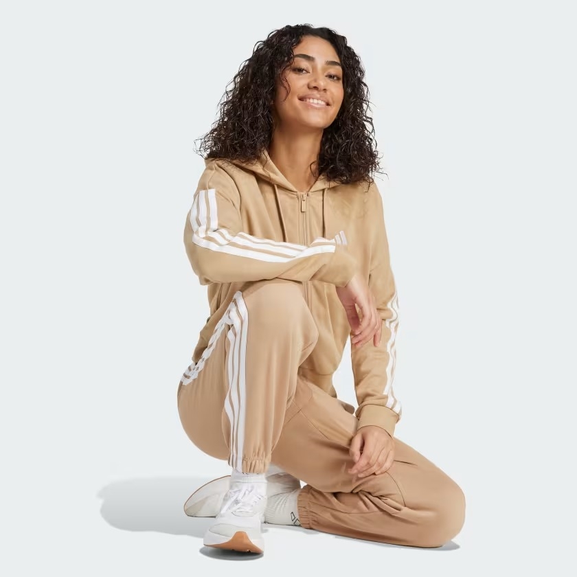 Áo hoodie adidas Essentials 3 sọc Nữ - JY3133