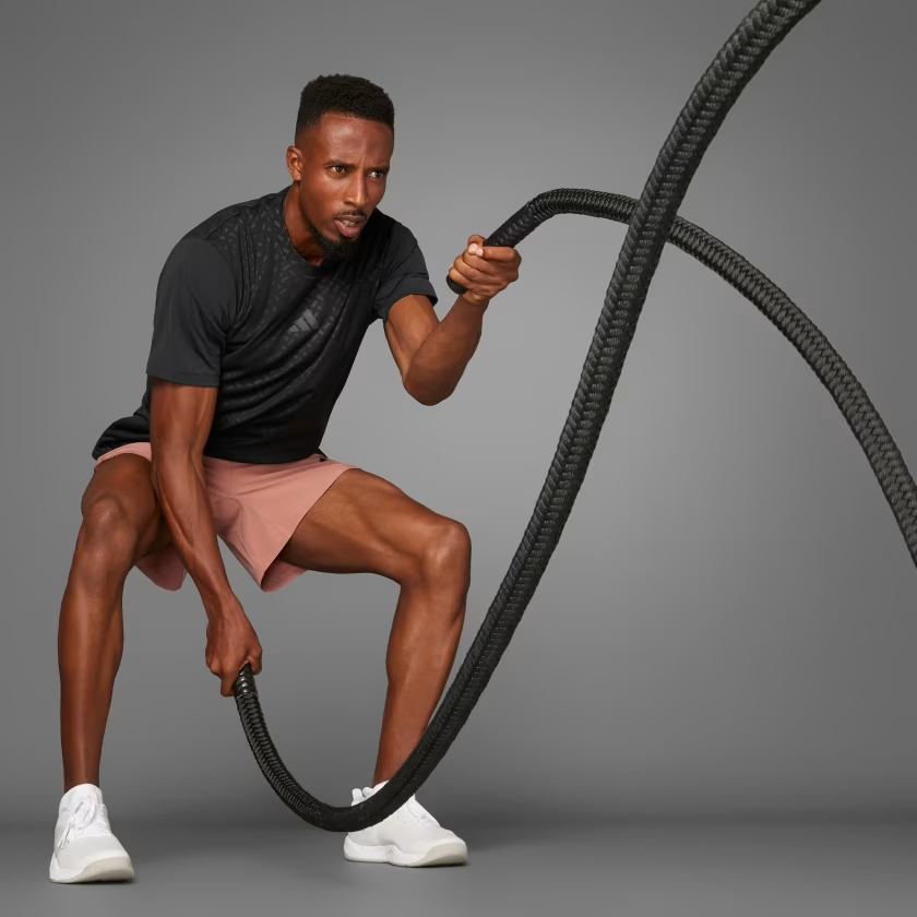 Áo T-shirt tập luyện adidas Power 3 sọc Nam - JI8215