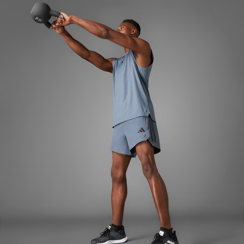 Quần short tập luyện adidas Power 3 sọc Nam - JE8236