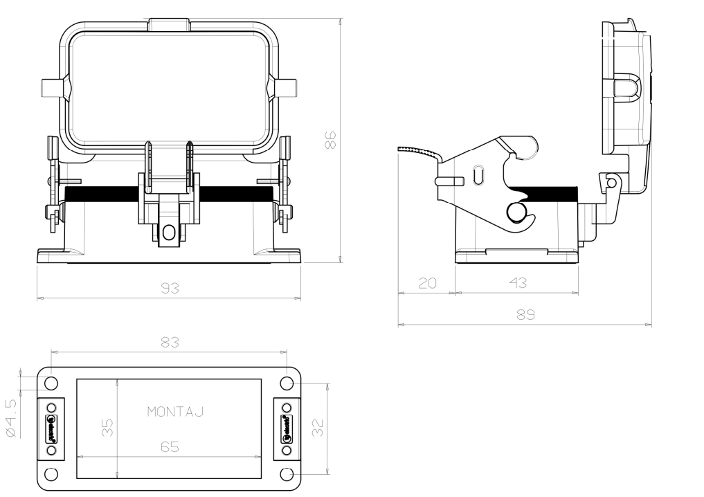 Bộ giắc cắm công nghiệp 10 chân 16A