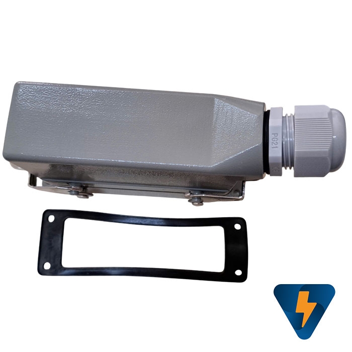 Đầu nối tải nặng cho cáp đồng trục Heavy Duty Connectors 24 Pin 16A hướng ngang