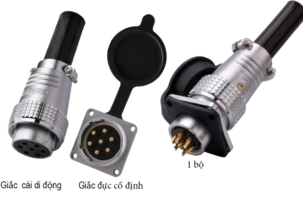 Giắc cắm (đầu nối dây điện) chuyên dùng điều khiển 7 chân input