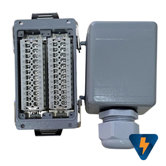 Đầu nối tải nặng cho cáp đồng trục Heavy Duty Connector 48 Pin 16A