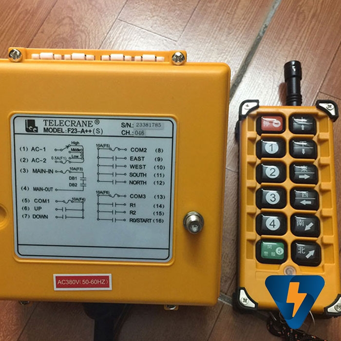 Điều khiển cẩu trục từ xa 12 nút Telecrane F23-A++ (S)