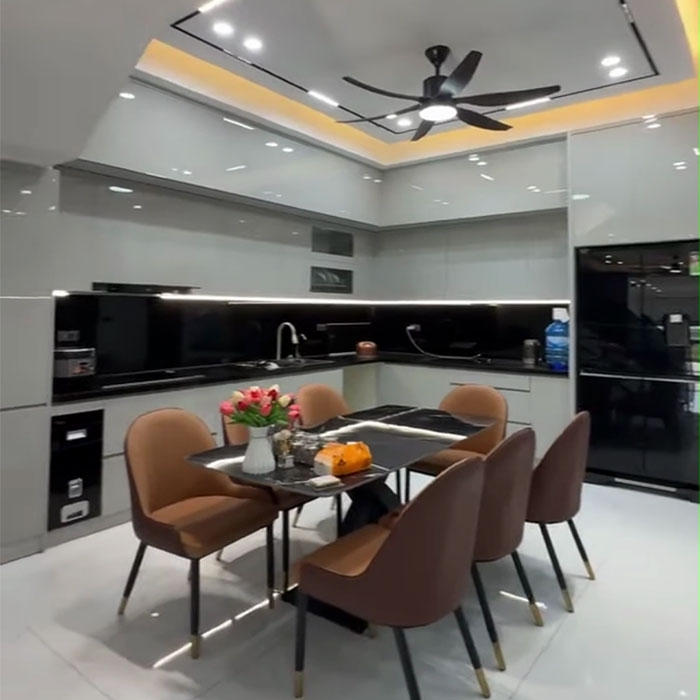 Thiết kế lắp đặt đặt nội thất nhà bếp, bộ nội thất nhựa inox nhà bếp ECO-HP003