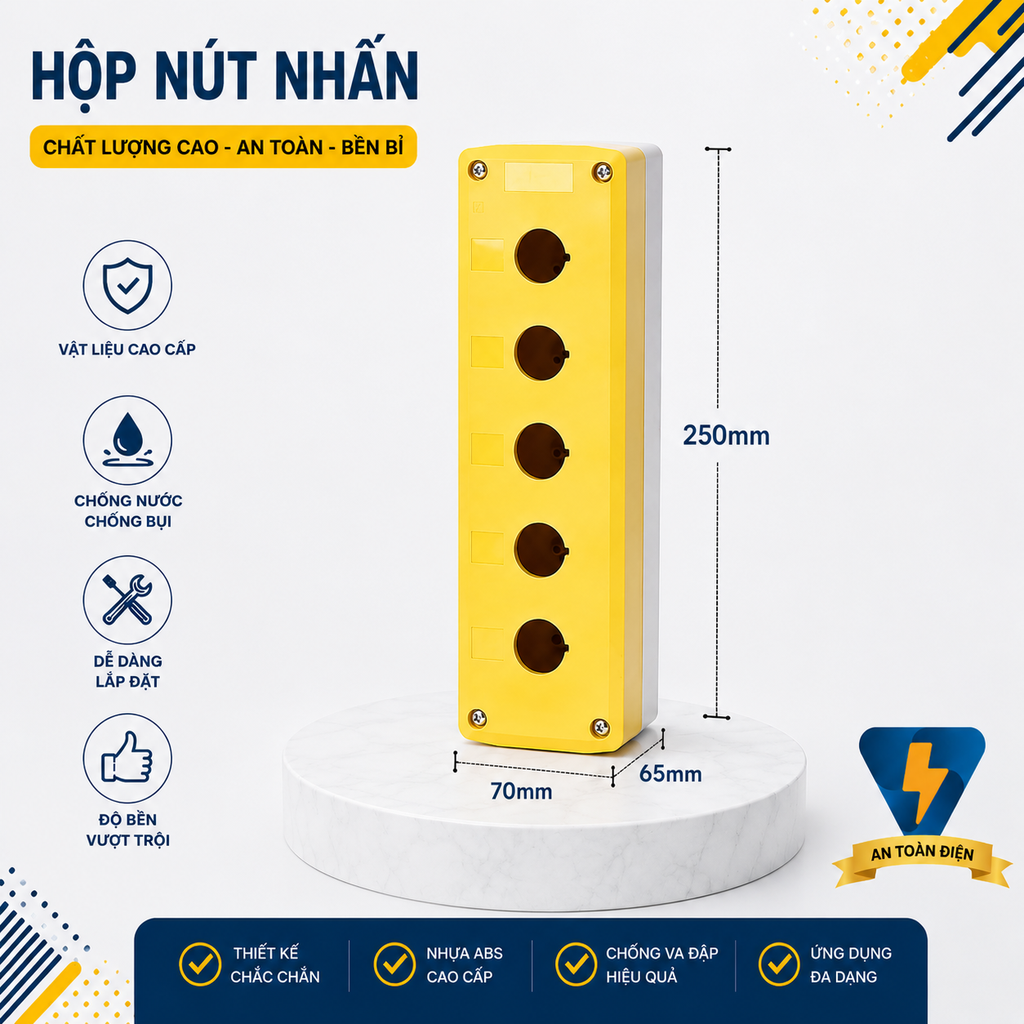 Hộp 5 lỗ phi 22