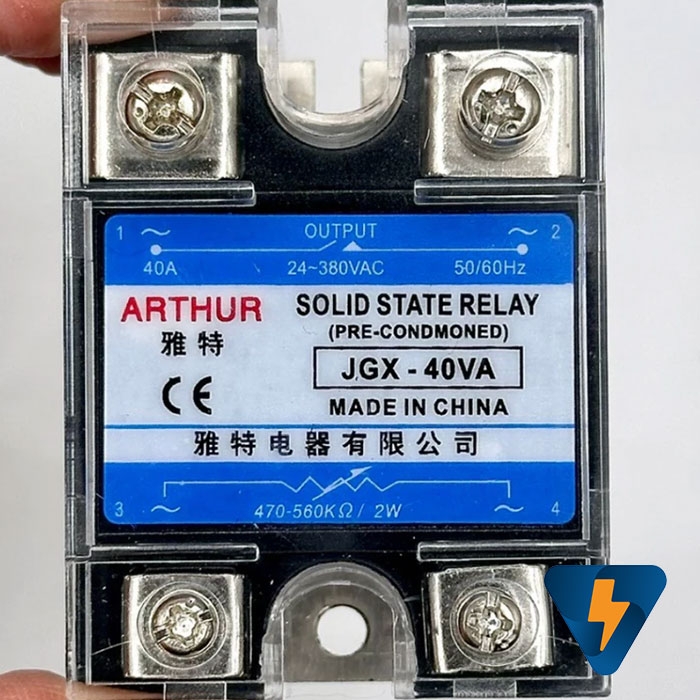 Rơ le bán dẫn SSR JGX-40VA Arthur SOLID STATE RELAY JGX-40VA
