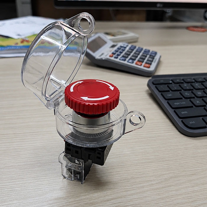 Cover nút dừng khẩn màu vàng Ø22mm