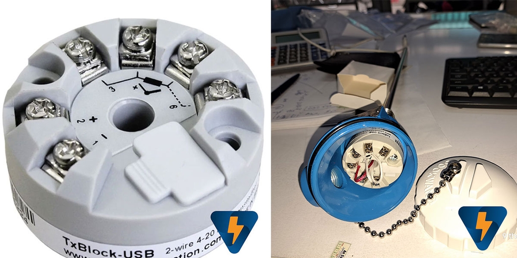 Bộ chuyển đổi tín hiệu cảm biến K sang 4-20mA