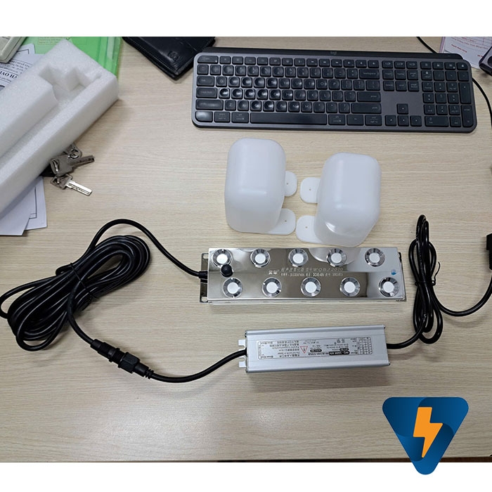 Bộ phun sương tạo độ ẩm siêu âm 10 mắt + nguồn + phao + dây dài 5 mét