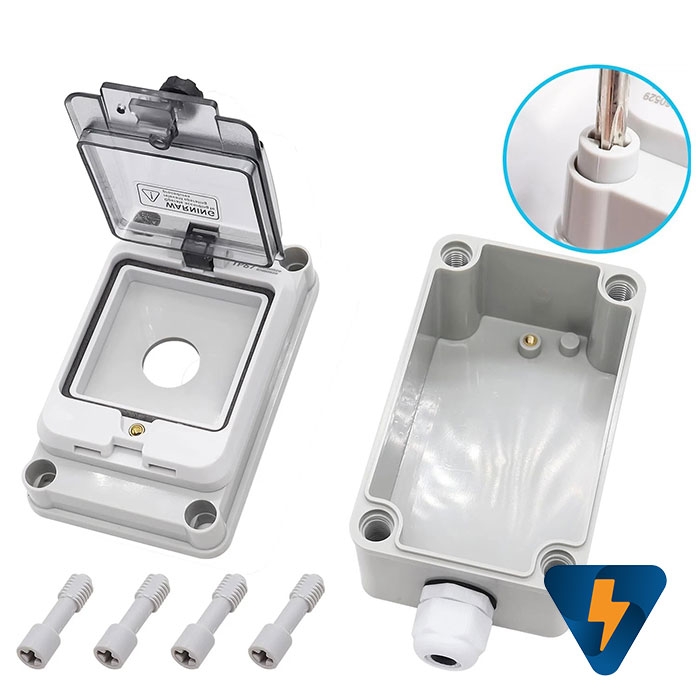 Hộp công tắc nút nhấn báo cháy ngắt điện chống nước