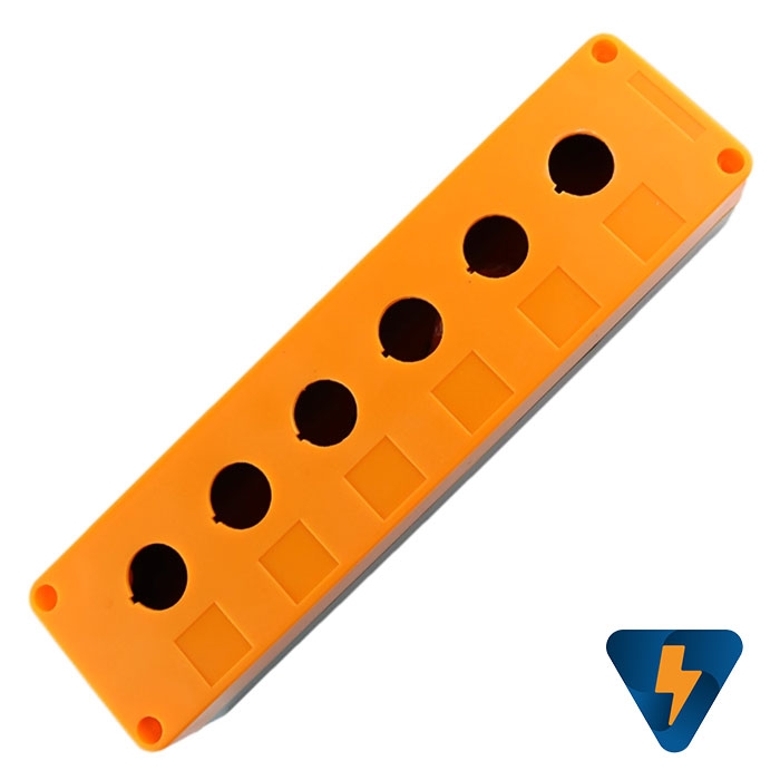 Hộp nhựa 1 2 3 4 5 6 lỗ màu vàng đen