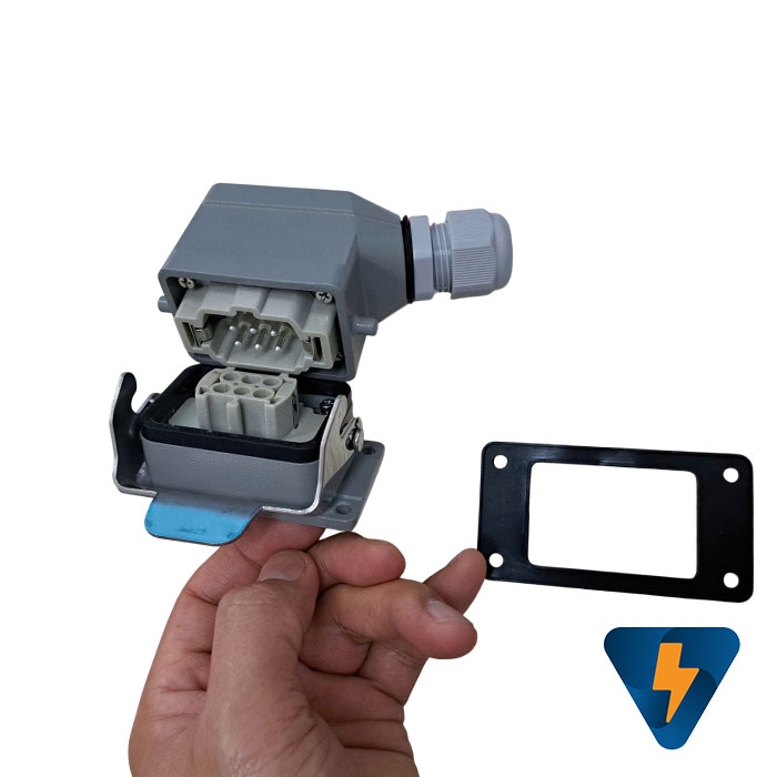 Heavy Duty Connector 6 Pin, AC 500 Volt  16A 6kv 3