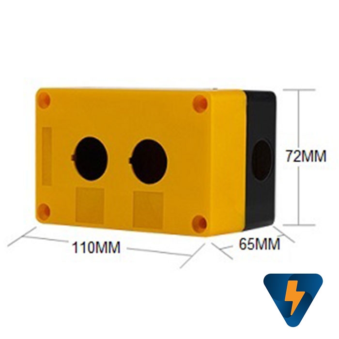 Hộp nhựa 1 2 3 4 5 6 lỗ màu vàng đen