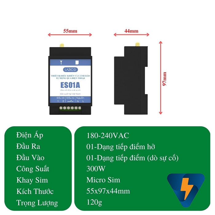 Thiết bị cảnh báo mất điện qua điện thoại ES01A