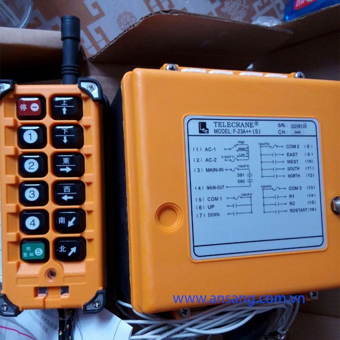 Điều khiển cẩu trục từ xa 12 nút Telecrane F23-A++ (S)