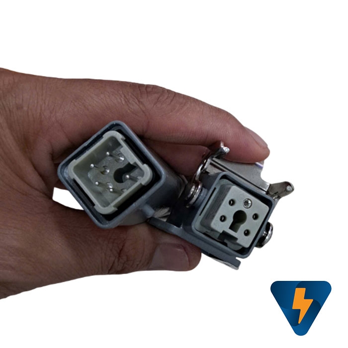 Đầu nối 5 chân, đầu nối 5 pin 4P + 1Pe kiểu nằm ngang