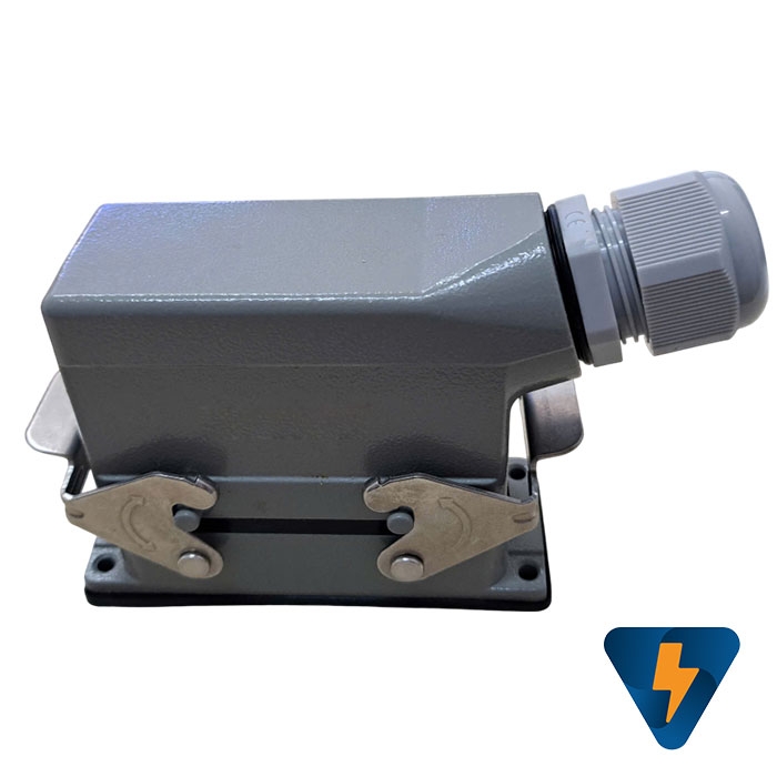 Đầu nối tải nặng cho cáp đồng trục Heavy Duty Connectors 16 Pin 16A hướng ngang