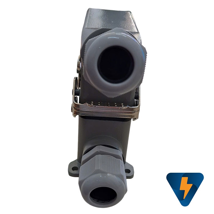 Đầu nối tải nặng cho cáp đồng trục Heavy Duty Connector 24 Pin 16A gắn nổi hướng ngang