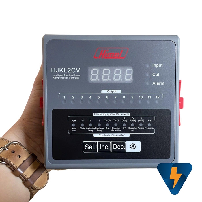 Bộ điều khiển tụ bù Himel 12 cấp HJKL2CV