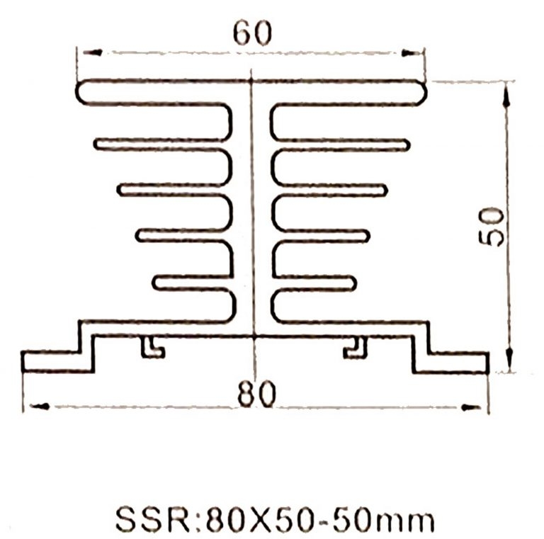 Đế nhôm tản nhiệt SSR 25A