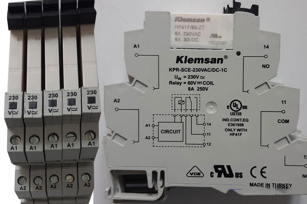 Rơ le (relay) tép 220VAC 220VDC dày 6mm