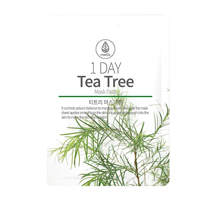 Mặt nạ MEDB 1 Day Tea Tree Mask Pack, dành cho da mụn, giúp dưỡng ẩm