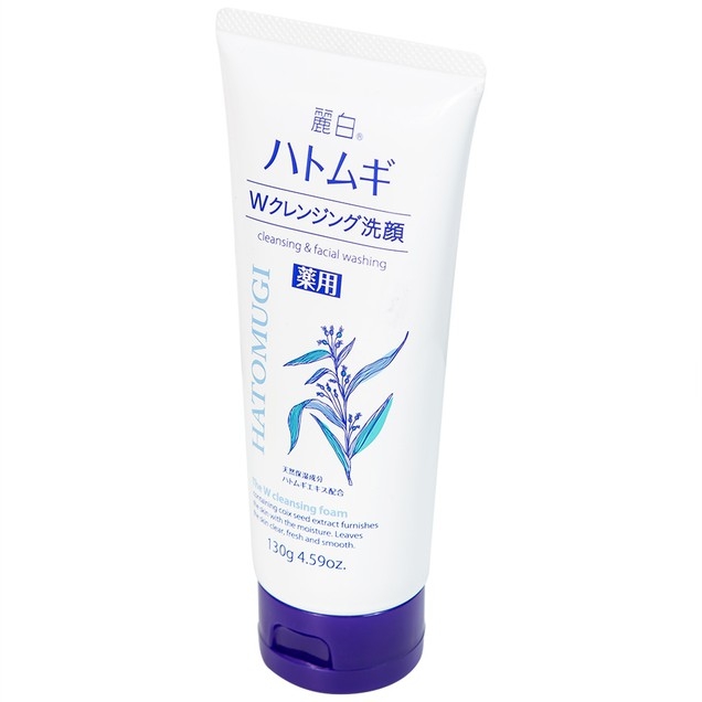 Sữa rửa mặt tẩy trang Reihaku Hatomugi Medicated W-Cleansing Foam 130g - 4513574027060