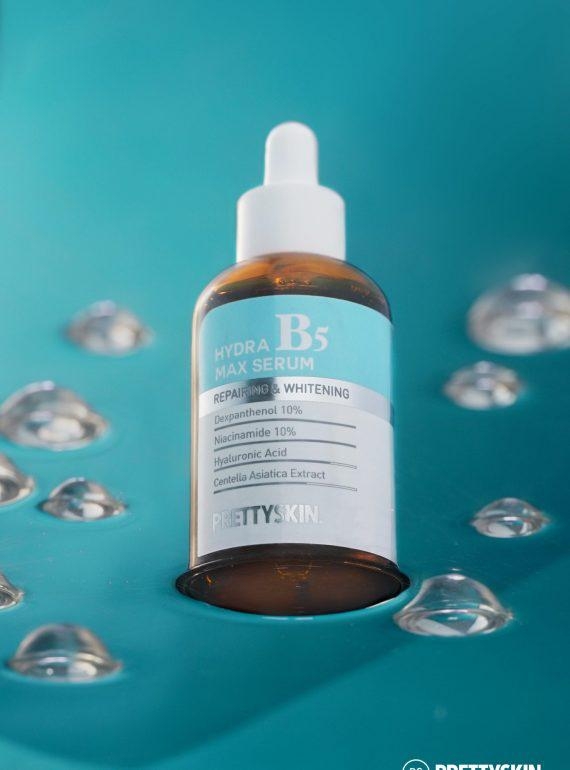 Tinh chất dưỡng da B5 (PRETTYSKIN HYDRA B5 MAX SERUM ), dung tích: 50ml, dạng chai lọ, giúp cung cấp độ ẩm cho da, giúp da mịn màng, hiệu: PRETTYSKIN
