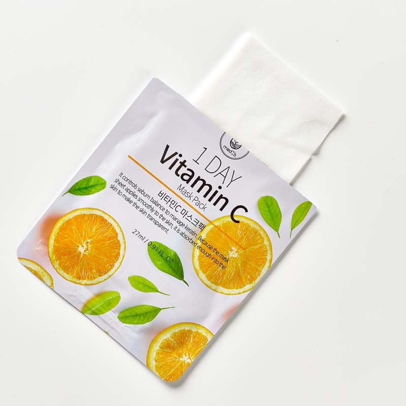 Mặt nạ MEDB 1 Day Vitamin C Mask Pack, giúp dưỡng ẩm, làm trắng sáng da,hỗ trợ làm mờ thâm nám