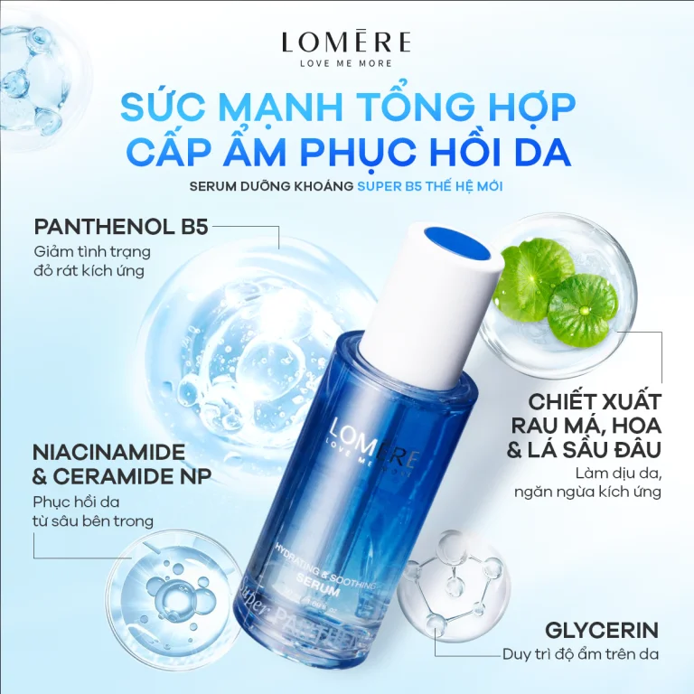 Serum dưỡng da LOMERE SUPER PANTHENOL THERMAL WATER SERUM 50ml