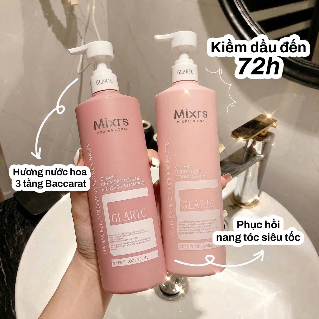 GLARIC HYDRATING CONDITIONER 800ML ( Xả hồng 800ml) - 5061014611977