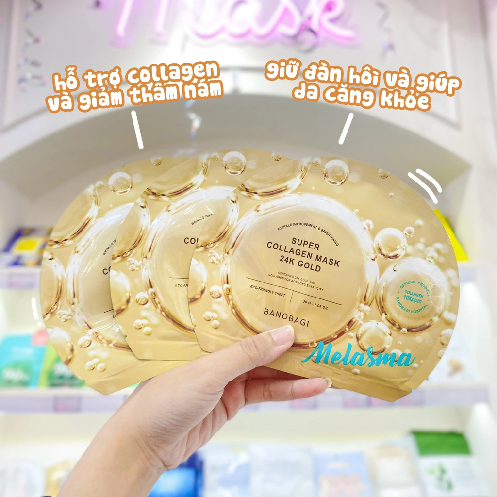 Mặt nạ BANOBAGI SUPER Collagen 24K GOLD