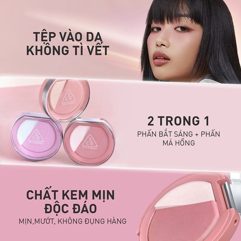 3CE PHẤN MÁ HỒNG BẮT SÁNG - Lazy Talk (G4696000)