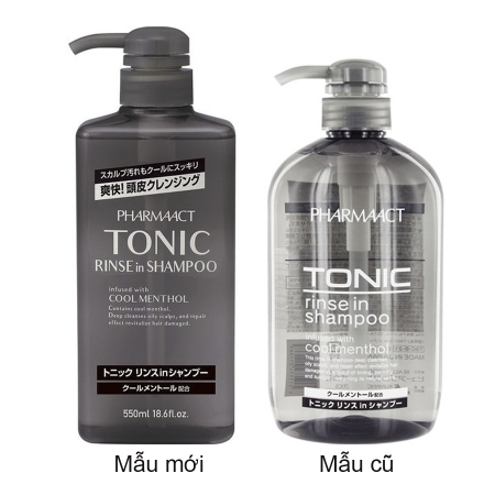 Dầu gội xả dành cho nam PHARMAACT TONIC RINSE IN SHAMPOO 550ml - 4513574037571