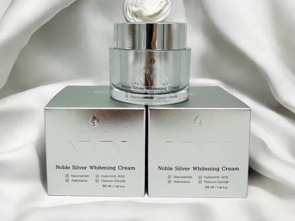 KEM NMN EXOSOME NOBLE SILVER -BAN NGÀY 50ML (MYHAELYN NMN EXO NOBLE SILVER WHITENING CREAM-8809954945861)