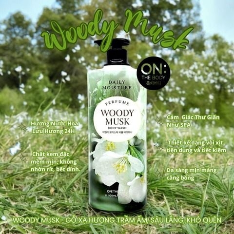 SỮA TẮM ON THE BODY DAILY MOISTURE PERFUME BODY WASH IRIS ROSE SCENT 1100ml