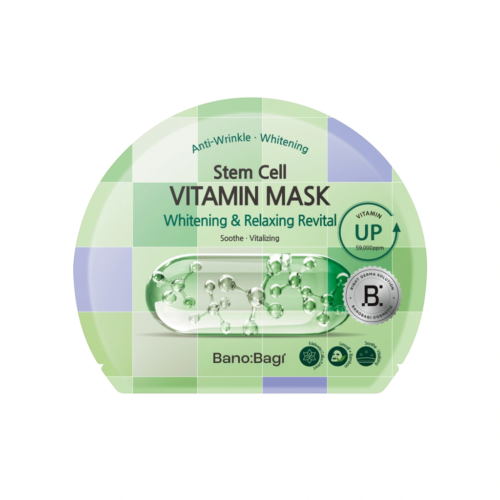 Mặt nạ BANOBAGI Stem Cell Vitamin  Mask Whitening & Relaxing Revital