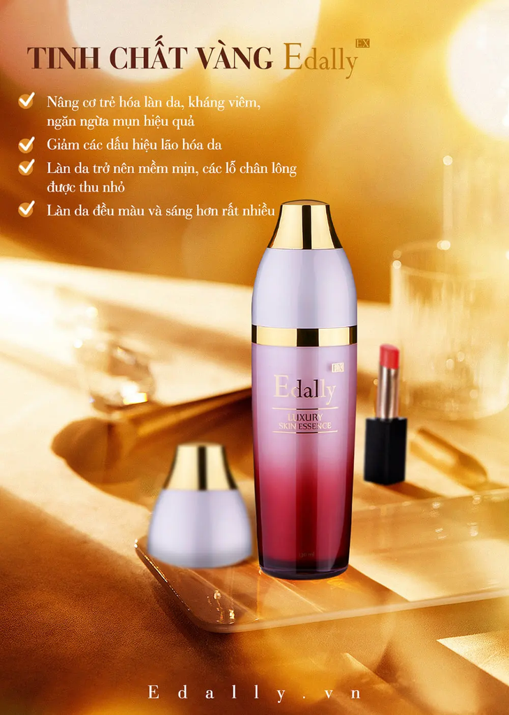 Tinh chất dưỡng ẩm, hỗ trợ làm mờ nếp nhăn, giúp da mịn màng(EDALLY EX LUXURY SKIN ESSENCE), Thể tích 120ml