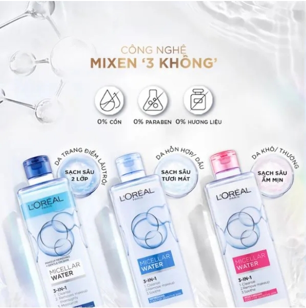 G3240304 - 498919 - LOREAL PARIS TẨY TRANG MICELLAR SẠCH SÂU 400ML