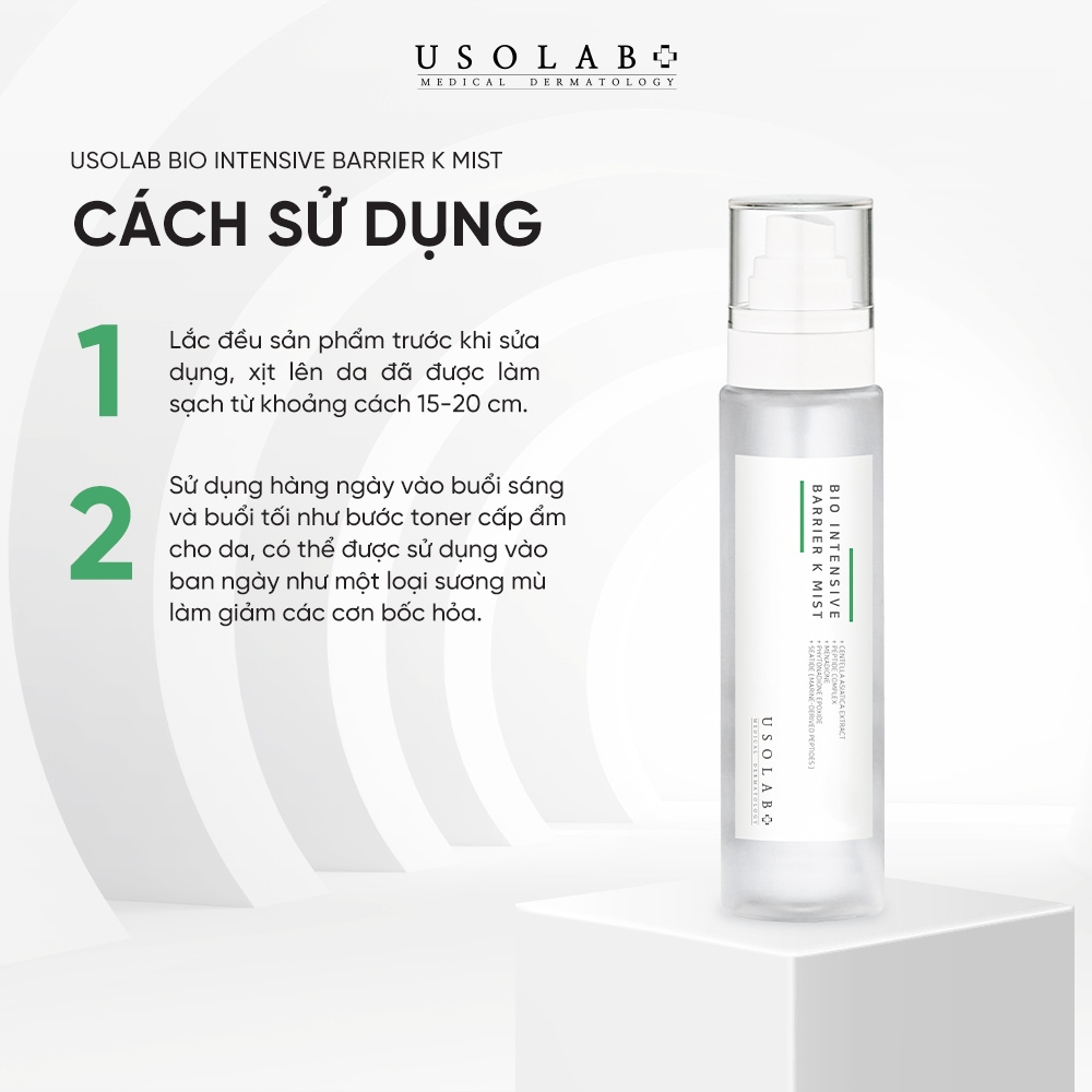 Xịt khoáng USOLAB BIO INTENSIVE BARRIER K MIST 150ML