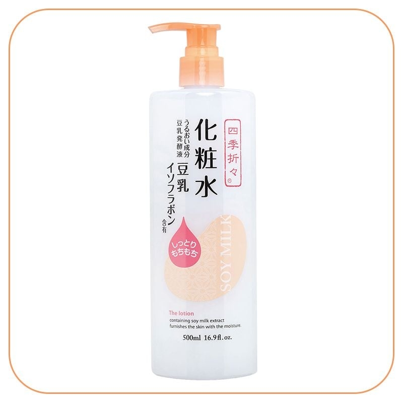 Nước hoa hồng chiết xuất đậu nành SHIKIORIORI Soymilk Lotion 500ml
