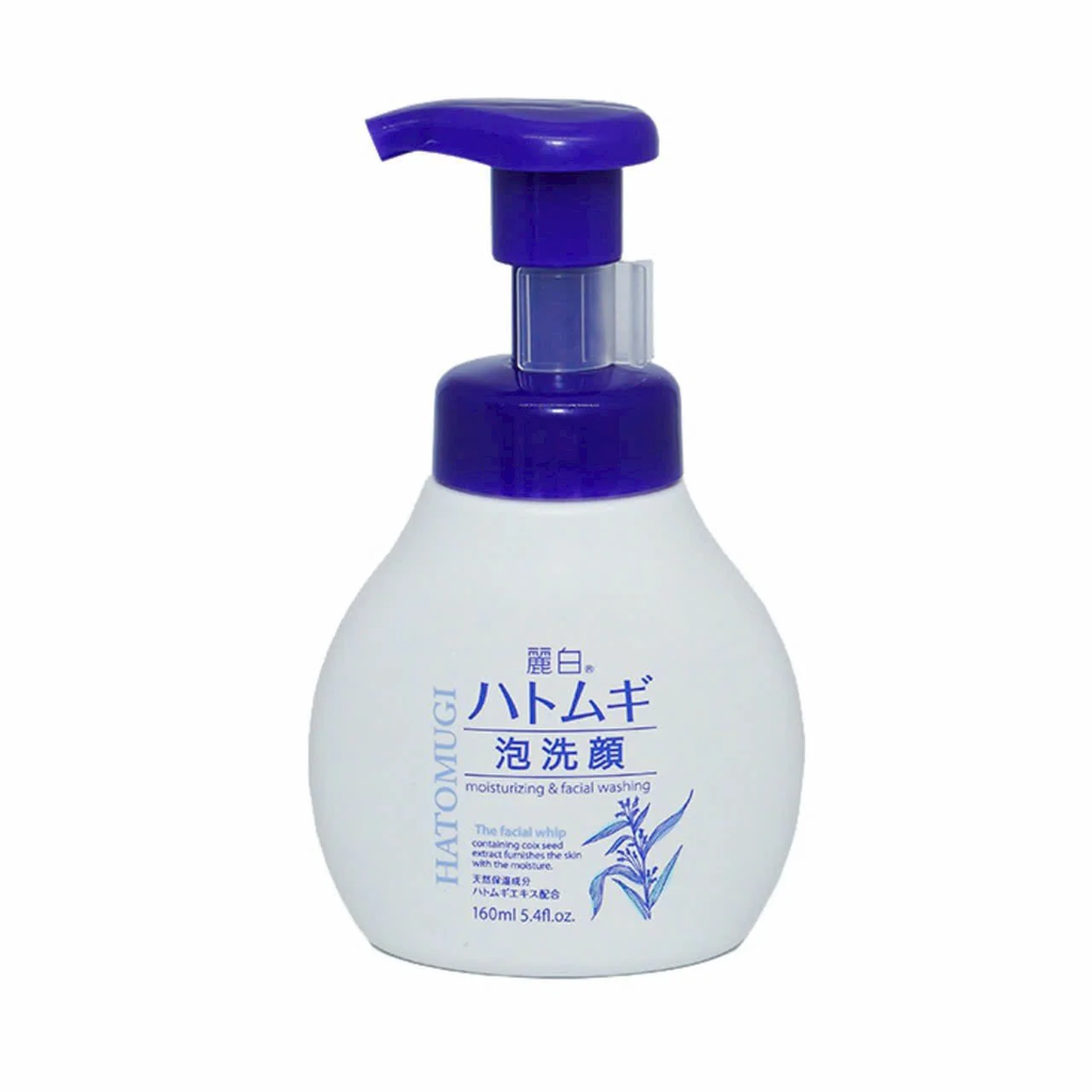 Sữa rửa mặt tạo bọt trắng REIHAKU HATOMUGI Facial Wash Foam 160ml - 4513574029347